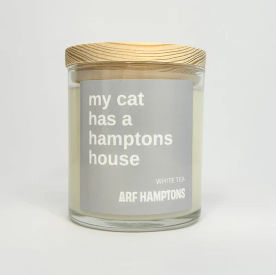 My Cat Has a Hamptons House - White Tea Candle