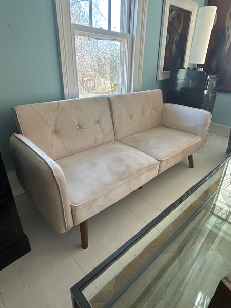 Modern suede sofa