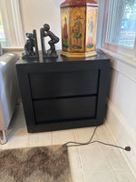 Pair of black nightstands