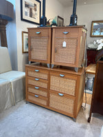 Rattan dresser set