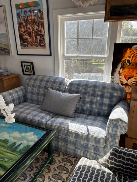 Blue sofa