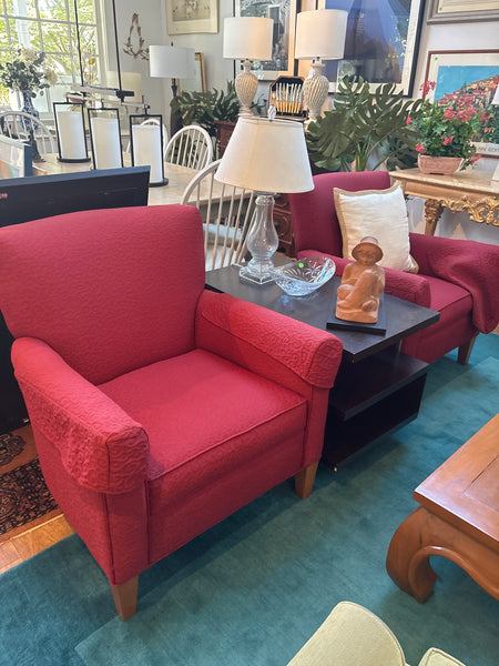 Pair of red chairs