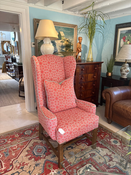 Pair of red ring chairs
