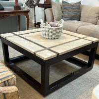 Faux marble coffee table