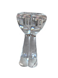 Baccarat solid glass crystal candle holder